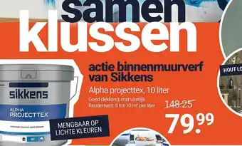 Inter Chalet Alpha Projecttex 10 Liter aanbieding