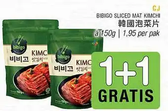 Amazing Oriëntal CJ Bibigo Sliced Mat Kimchi 1+1 Gratis aanbieding