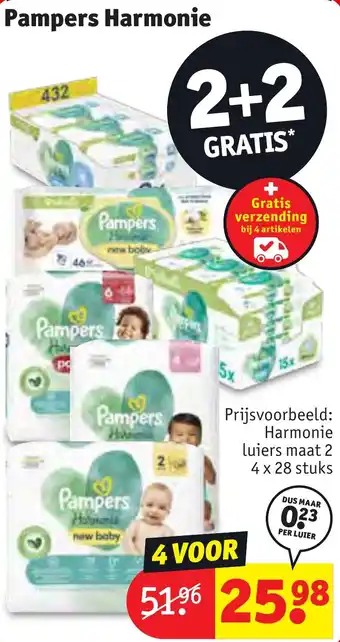 Kruidvat Pampers Harmonie aanbieding