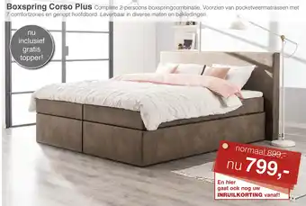 Woonsquare Boxspring Corso Plus aanbieding