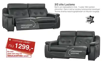 Woonsquare 3/2 zits Luciano aanbieding