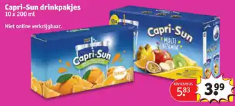 Kruidvat Capri Sun drinkpakjes 10 x 200 ml aanbieding