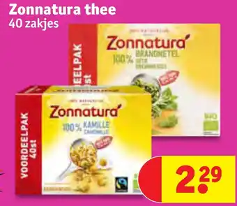 Kruidvat Zonnatura thee 40 zakjes aanbieding