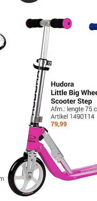 Lobbes Hudora Little Big Wheel Scooter Step aanbieding