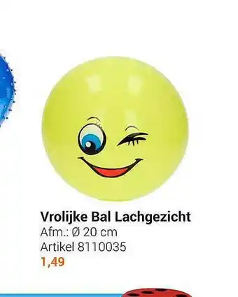 Lobbes Vrolijke Bal Lachgezicht aanbieding