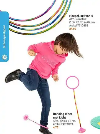 Lobbes Hoepel Set Van 4 Of Dancing Wheel Met Licht aanbieding