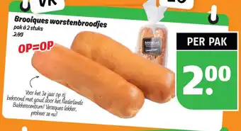 Poiesz Brooiques worstenbroodjes per pak aanbieding