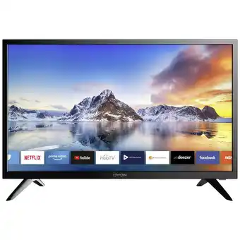 Conrad Dyon Smart 24 XT LED-TV 60.96 cm 23.6 inch Energielabel F (A - G) Zwart aanbieding