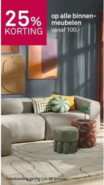 Karwei op alle binnenmeubelen aanbieding