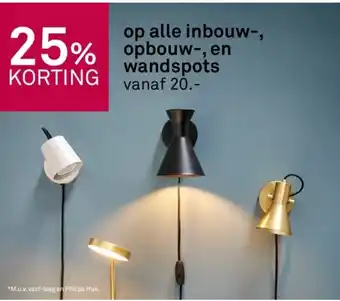 Karwei op alle inbouw-, opbouw-, en wandspots aanbieding