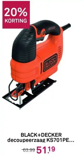 Karwei BLACK+DECKER decoupeerzaag KS701 PE... aanbieding