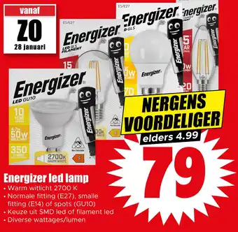 Dirk Energizer led lamp aanbieding