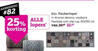 Leen Bakker Keukenloper 50*150cm aanbieding