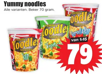 Dirk Yummy noodles 70g aanbieding