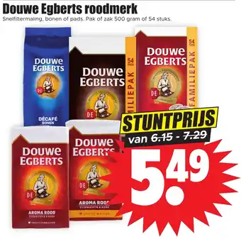 Dirk Douwe Egberts roodmerk 500g aanbieding