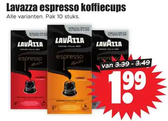 Dirk Lavazza espresso koffiecups aanbieding