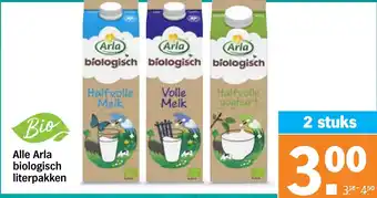 Albert Heijn Alle Arla biologisch literpakken aanbieding
