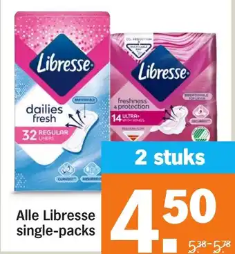 Albert Heijn Alle Libresse single-packs aanbieding