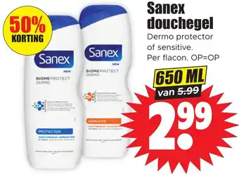 Dirk Sanex douchegel 650ml aanbieding