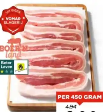 Vomar Voordeelmarkt Speklappen 450 gram aanbieding