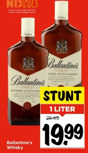 Vomar Voordeelmarkt Ballantines whisky aanbieding