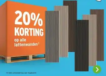 GAMMA op alle lattenwanden¹ aanbieding