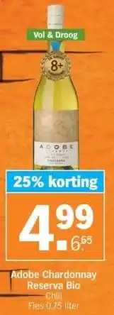 Albert Heijn Adobe Chardonnay Reserva Bio aanbieding