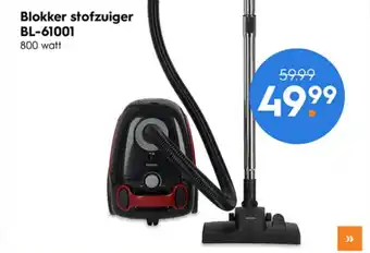 Blokker Blokker stofzuiger BL-61001 800 watt aanbieding