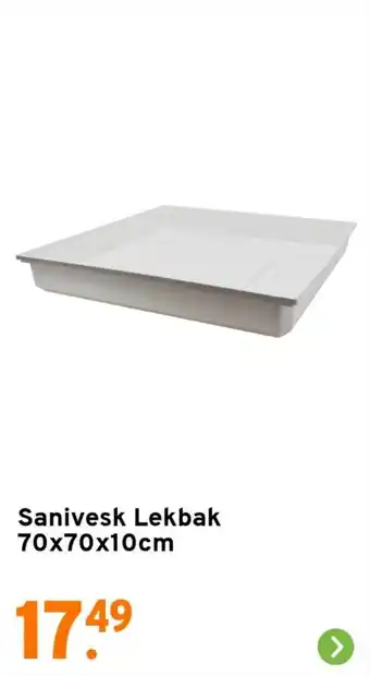 GAMMA Sanivesk Lekbak 70x70x10cm aanbieding