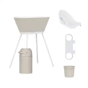 Babypark We-Too Badset Package Deal - 7 Delig - Oatmeal / White aanbieding