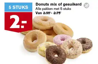 Hoogvliet Donuts mix of gesuikerd aanbieding