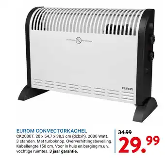 Kluswijs EUROM CONVECTORKACHEL aanbieding