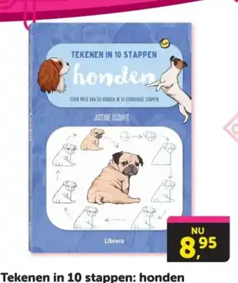 Boekenvoordeel Tekenen in 10 stappen: honden aanbieding