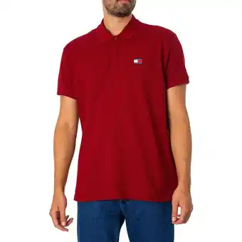 Spartoo Polo Shirt Korte Mouw Tommy Jeans Poloshirt met normale badge aanbieding