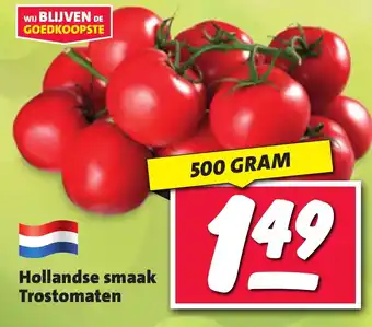 Nettorama Hollandse smaak Trostomaten 500 GRAM aanbieding