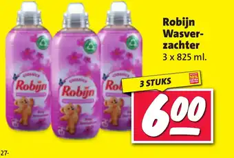 Nettorama Robijn Wasverzachter 3 x 825 ml aanbieding