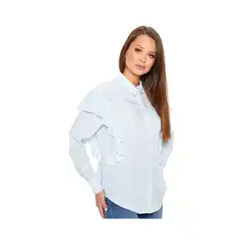 Spartoo Blouse Only Betty Shirt - Cloud Dancer Light Blue aanbieding