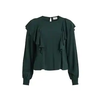 Spartoo Blouse Vila Payton Top - Darkest Spruce aanbieding