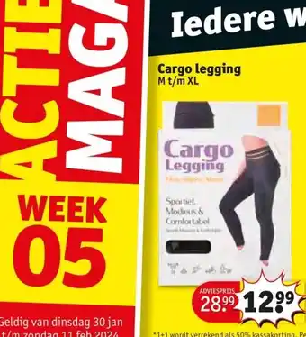 Kruidvat Cargo legging M t/m XL aanbieding