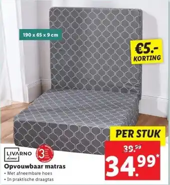 Lidl Opvouwbaar matras aanbieding