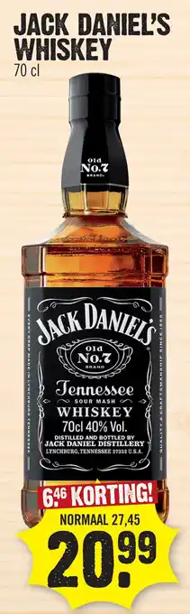 Super Dirck 3 JACK DANIEL'S WHISKEY aanbieding