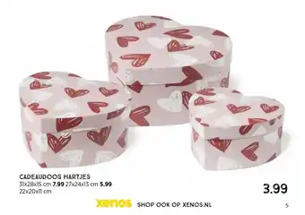 Xenos CADEAUDOOS HARTJES aanbieding