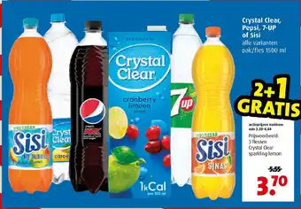 Boni Crystal Clear, Pepsi, 7-UP of Sisi aanbieding