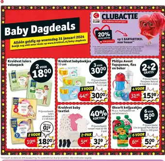 Kruidvat Baby Dagdeals aanbieding