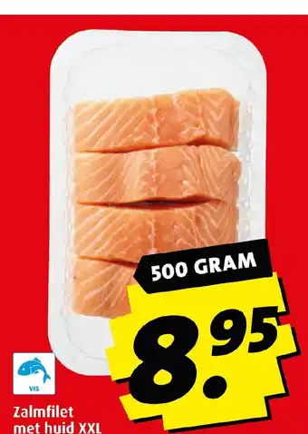 Boni Zalmfilet met huid XXL 500 GRAM aanbieding