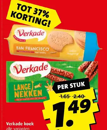 Boni Verkade koek 120-250 gram aanbieding