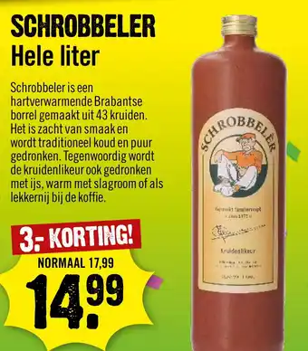 Dirck 3 SCHROBBELER Hele liter aanbieding