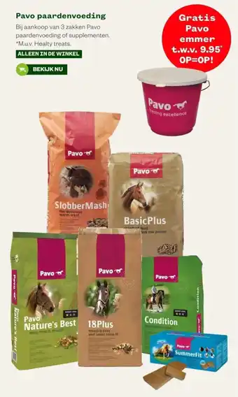 Welkoop Pavo paardenvoeding aanbieding