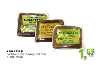 Amazing Oriëntal KARANGSARI Sambal pecel pedas / sedang / tidak pedis aanbieding