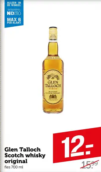 Coop Glen Talloch Scotch whisky original aanbieding